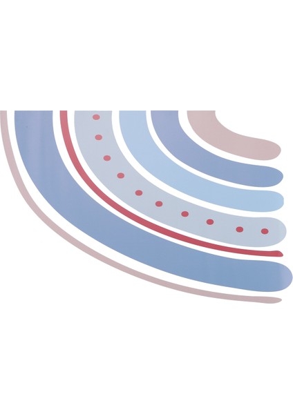 Büyük Gökkuşağı Suluboya Ev Dekor Duvar Sticker Çocuk Odası Kreş Çıkartmaları Için Kendinden Yapışkanlı Nordic Çocuk Çıkartmalar, E (Yurt Dışından)