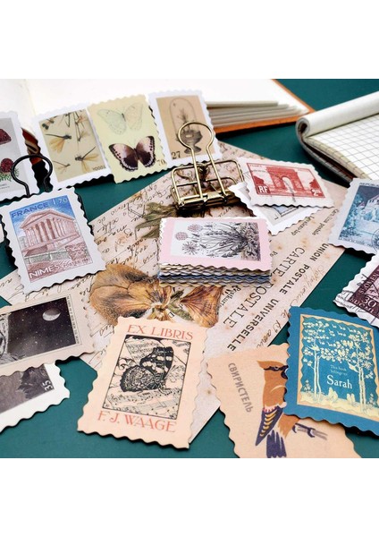 276 Yaprak Scrapbooking Etiket Washi Etiket Vintage Posta Damgası Etiket Planlayıcısı Çıkartmalar Retro Dekorasyon Günlüğü Için (Yurt Dışından) modelleri