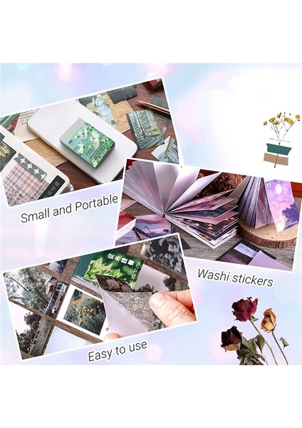 450 Parça Washi Sticker Estetik Çıkartma Seti, Scrapbook Günlüğü Için Alıntı Çıkartmaları Vintage Çıkartmaları, Scrapbook Sticker C (Yurt Dışından)