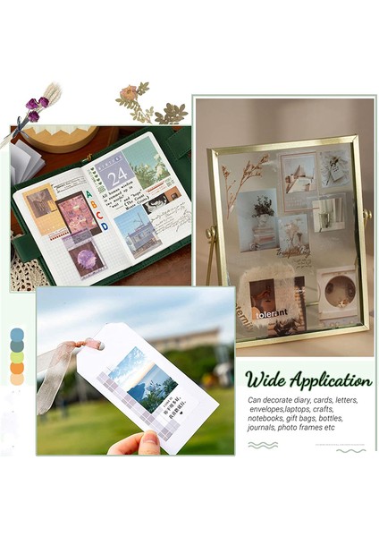 450 Parça Washi Sticker Estetik Çıkartma Seti, Scrapbook Günlüğü Için Alıntı Çıkartmaları Vintage Çıkartmaları, Scrapbook Sticker C (Yurt Dışından)