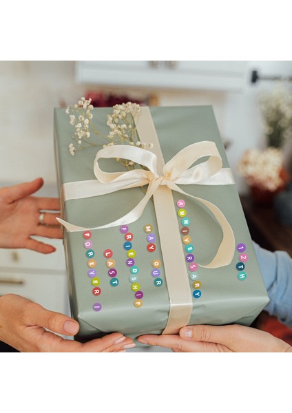 12 Yaprak Renkli Harf Çıkartmaları Alfabe Harf ve Sayı Çıkartmaları Scrapbooking Çıkartmaları Dekoratif Kendin Yap El Sanatları (Yurt Dışından)