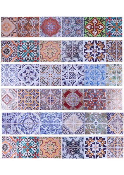 Kabuğu ve Sopa Kiremit Backsplash Merdiven Duvar Çıkartmaları (Yurt Dışından)