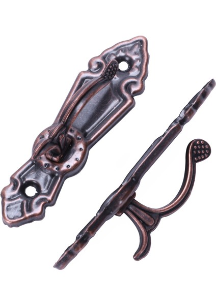 Metal Perde Püskül Kravat Geri Tieback Mini Duvar Kancaları 2 Adet Kırmızı Bronz (Yurt Dışından)