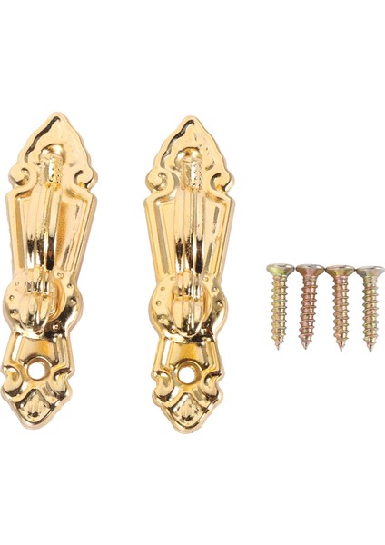 Vidalı Bağlantı Perde Püskül Kravat Geri Tieback Duvar Kancaları 2pcs Altın Sesi (Yurt Dışından)
