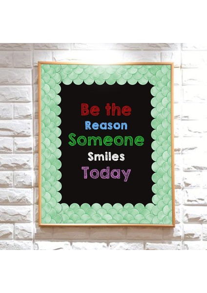 20M Ombre Yeşil Tarak Bülten Tahtası Sınırları Gökkuşağı Düz Sınırlar Sınıf Veya Ev Okul Dekorasyonu (Yurt Dışından) fiyatları