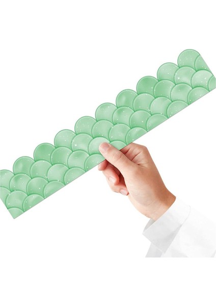 20M Ombre Yeşil Tarak Bülten Tahtası Sınırları Gökkuşağı Düz Sınırlar Sınıf Veya Ev Okul Dekorasyonu (Yurt Dışından) fırsatları