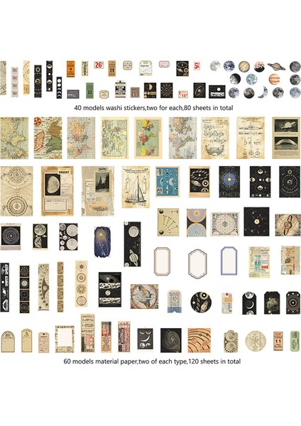 400 Adet Scrapbooking Malzemeleri Günlük Kaydı Vintage Karalama Defteri Çıkartmalar Yapışkanlı Karalama Defteri Washi Çıkartmalar Albümü Sanat Zanaat (Yurt Dışından)