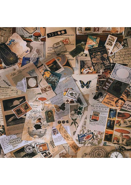 400 Adet Scrapbooking Malzemeleri Günlük Kaydı Vintage Karalama Defteri Çıkartmalar Yapışkanlı Karalama Defteri Washi Çıkartmalar Albümü Sanat Zanaat (Yurt Dışından)