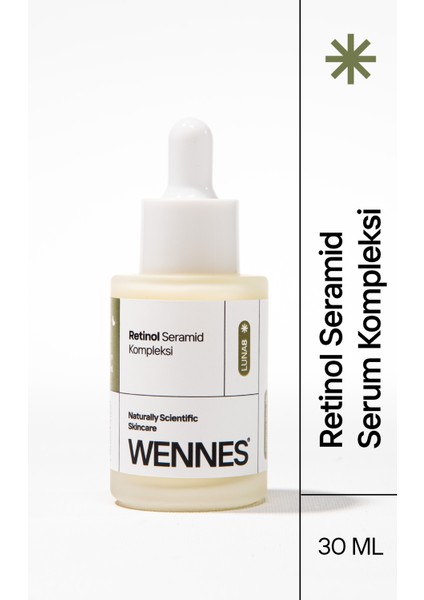 | 0.3% Retinol Seramid Kompleksi Serum | Anti-Aging Destekli, Aynısefa ve Ihlamur Özü Luna8