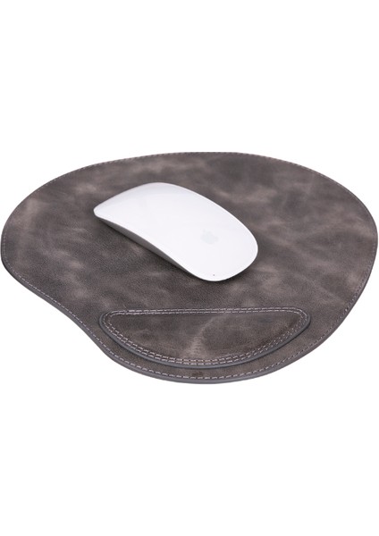 Bilek Destekli Deri Mousepad, Kişiselleştirilebilir Ofis Hediyesi, Ergonomik Mousepad