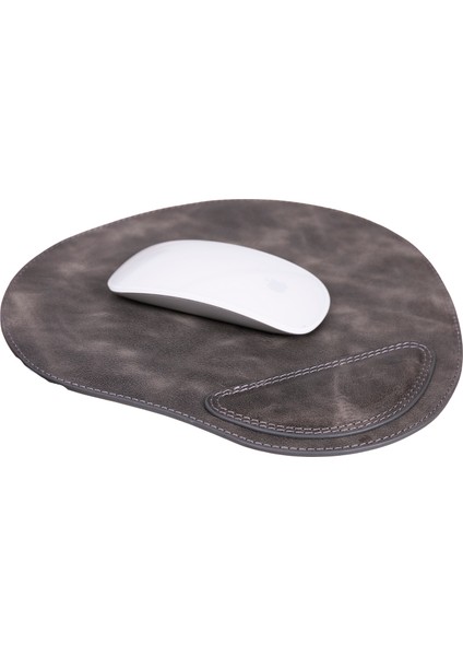 Bilek Destekli Deri Mousepad, Kişiselleştirilebilir Ofis Hediyesi, Ergonomik Mousepad