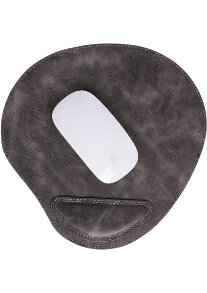 Bilek Destekli Deri Mousepad, Kişiselleştirilebilir Ofis Hediyesi, Ergonomik Mousepad