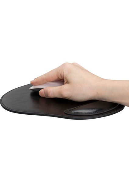 Bilek Destekli Deri Mousepad, Kişiselleştirilebilir Ofis Hediyesi, Ergonomik Mousepad