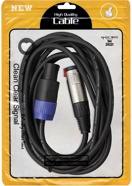 LD384 Specon Erkek - Canon Dişi Çevirici Kablo 3 Metre (4741)