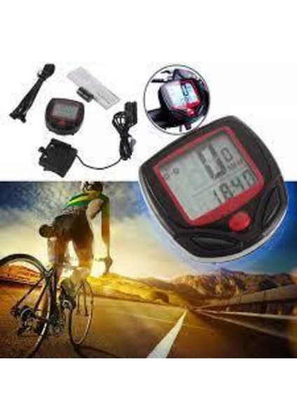 Bisiklet Bilgisayar LCD Dijital Ekran Su Geçirmez Bisiklet Kilometre Sayacı