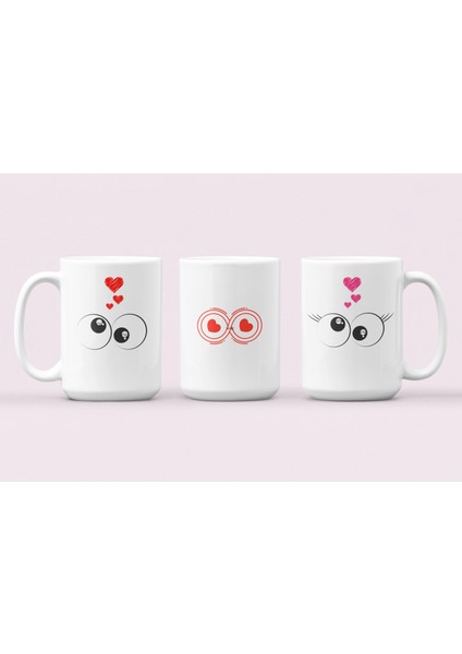 Happy Valentines Day Sevgililer Günü Temalı Hediyelik Baskılı Kupa Bardak