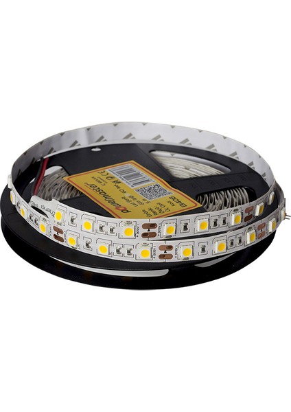 LED Şerit 3 Çipli Mavi İç Mekan Silikonsuz 60 LED 5 Metre (5050)