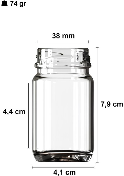 67 ml Metal Siyah Kapaklı Shot Şişesi 67 cc Şeffaf Küçük Kavanoz 50 Adet fiyatları