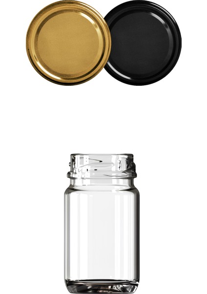 67 ml Metal Siyah Kapaklı Shot Şişesi 67 cc Şeffaf Küçük Kavanoz 50 Adet fırsatları