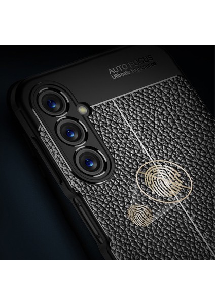 Samsung Galaxy A16 Kılıf Deri Görünümlü Leke Yapmaz Silikon Kamera Korumalı Kapak