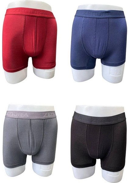 Erkek Karışık Pamuklu Esnek 4'lü Boxer Paketi 2304