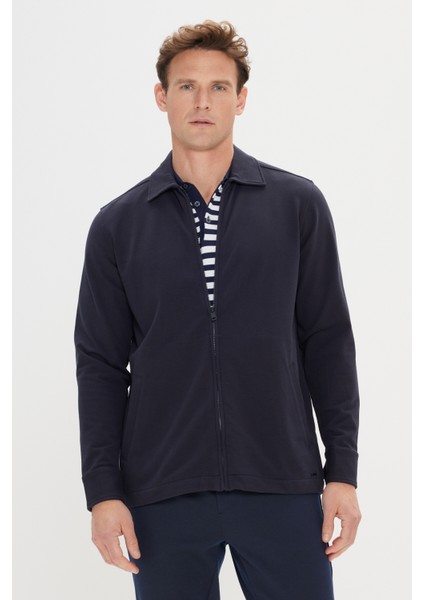 Standart Fit Normal Kesim Gömlek Yaka Pamuklu Esnek Mont modelleri