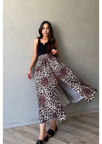 Leopar Yırtmaç Detaylı Paraşüt Balon Etek modelleri