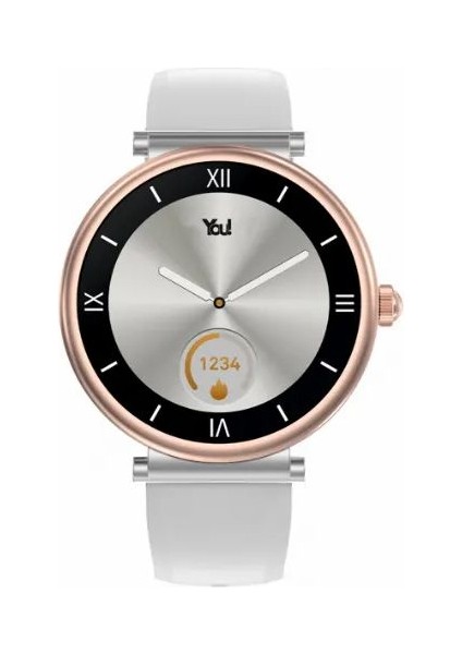 F15-YF152 You Smart Silver & Gray Silicon Bayan Kol Saati