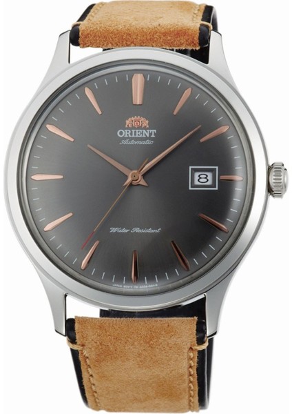 TAC08003A0 Kurmalı Otomatik Deri Taba Kristal Cam 42 mm Erkek Kol Saati