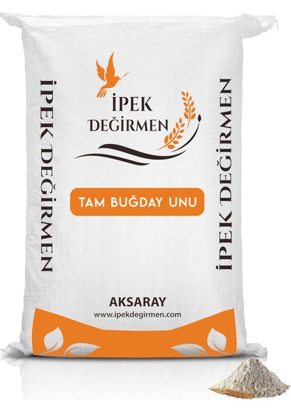 Ipek Değirmen Tam Buğday Unu Tam Kepekli Şahman Kırmızı Köy Unu 3 kg