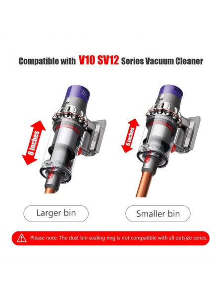 V10 SV12 Vakumlu Toz Haznesi Üst Sabit Sızdırmazlık Halkası Toz Haznesi Yedek Parçaları Hazne/toz Haznesi Conta Aksesuarları (Yurt Dışından) fırsatları