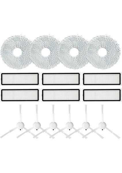 B101CN Süpürme Robotu 3'ü 1 Arada Hepa Filtre Paspas Bezi Bez Seti Aksesuarları Yedek Yıkanabilir (Yurt Dışından)