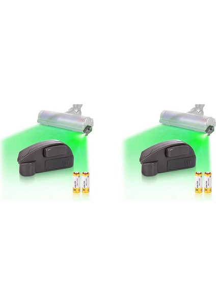 2x Toz Dedektörü Işık Vakum LED Eklentisi, Yeşil Temizleyici Aksesuarları Için (Yurt Dışından)