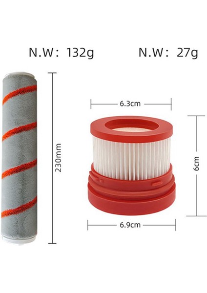 V8 V9 V9B V9D V9P Xr V10 V11 V12 Pro V16 Yumuşak Fırça Silindiri Hepa Filtre Yedek Parça Aksesuarı (Yurt Dışından) fiyatları