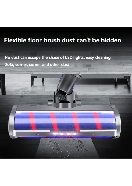 V15 V11 V10 V8 V7 Vakum Ataşmanı Yumuşak Silindir Fırçası Değişimi Sert Ahşap Temizleyici Için Toz Işığı ile (Yurt Dışından) fiyatları