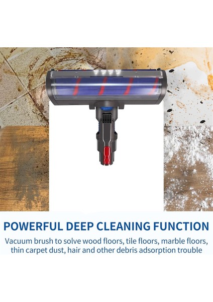 V15 V11 V10 V8 V7 Vakum Ataşmanı Yumuşak Silindir Fırçası Değişimi Sert Ahşap Temizleyici Için Toz Işığı ile (Yurt Dışından) modelleri