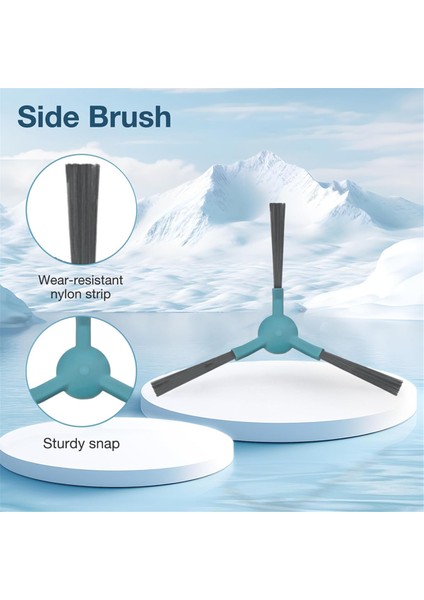 Atvel R80 Taban Temizleyici Aksesuarları Için 10 Adet Vakumlu Yan Fırça Seti Yedek (Yurt Dışından) fırsatları