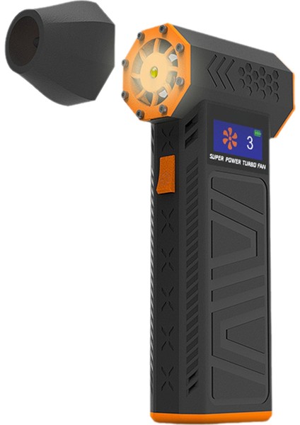 Yükseltme X3-M Turbo Jet Fan Güçlü Hava Üfleyici 130000RPM Ayarlanabilirhızı 52M/S Maksimum Fırçasız Motor (8000MAH) (Yurt Dışından)