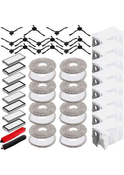 V20 / P10S Pro Için Ana Yan Fırça Paspas Bezi Hepa Filtre Toz Torbası Aksesuarları Parçaları (Yurt Dışından)