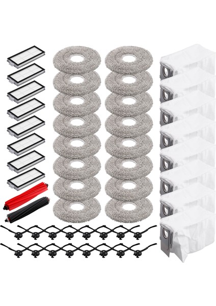 V20 / P10S Pro Için Ana Yan Fırça Paspas Bezi Hepa Filtre Toz Torbası Aksesuarları Parçaları (Yurt Dışından) fiyatları