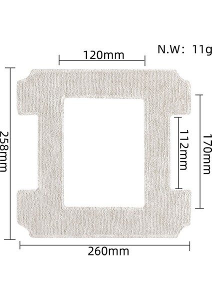 Wınbot W1 Pro Pencere Vakum Temizleyici Paspas Pedleri Parçaları Için Yedek Yıkanabilir Paspas Bezi (Yurt Dışından) fiyatları