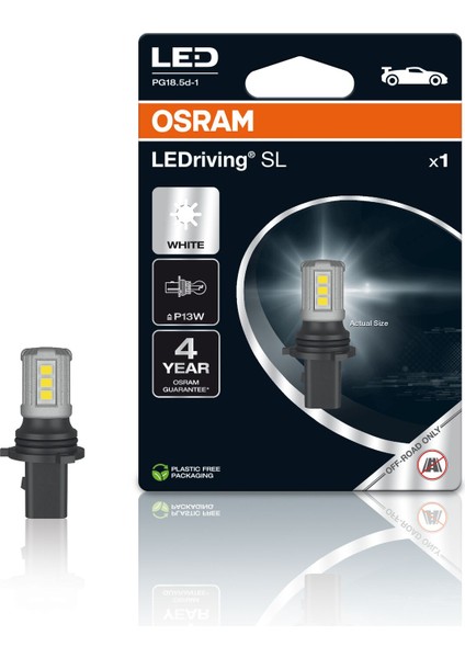 P13W LED Ampul Beyaz Işık 6000K 4 Yıl Garantili (1AD.)
