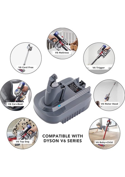 18V Lityum BL1850 BL1815 BL1830 Için V6 Adaptörü SV04 SV03 DC59 DC58 DC62'YE Dönüştürün (Yurt Dışından) fırsatları