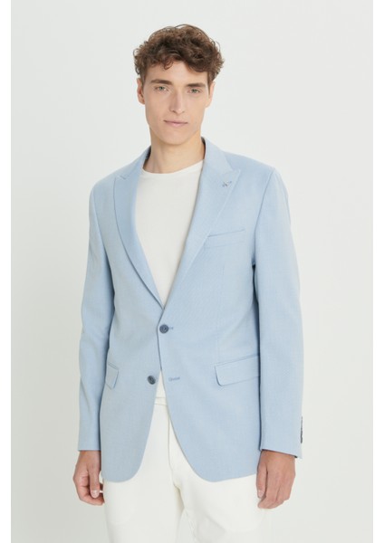 Slim Fit Dar Kesim Kırlangıç Yaka Blazer Ceket modelleri