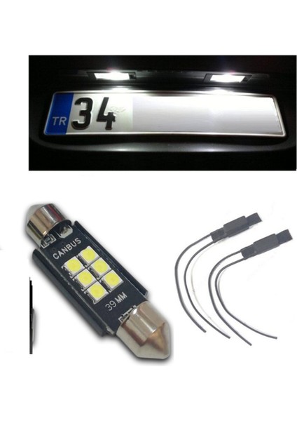 Audi A3 (2003-2012) LED Plaka Aydınlatma Ampul Seti