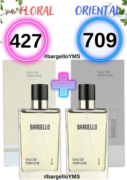 427 Floral Kadın 50ML ve 709 Oriental Erkek 50ML Parfüm