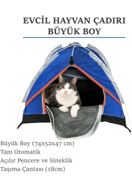 Evcil Hayvan Çadırı Büyük Boy (74x52x47 Cm) fiyatları