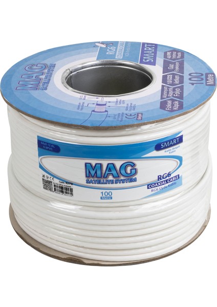 Mag Smart Rg6/u4 64 Tel Anten Kablosu (100 Metre) (4741)