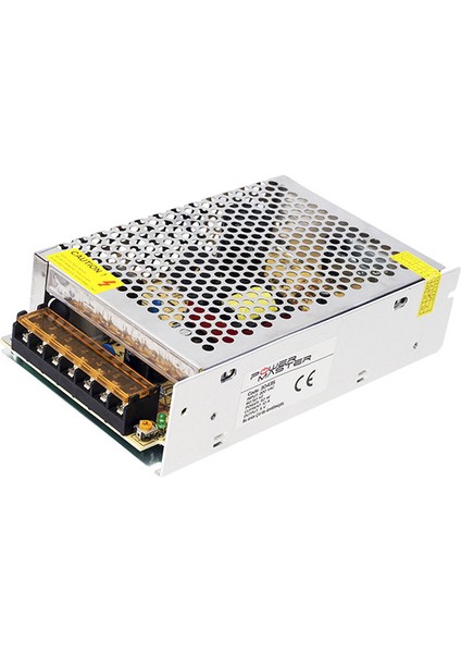 5 Volt-10 Amper-50 Watt Metal Kalın Kasa Adaptör P10 Panel Adaptörü
