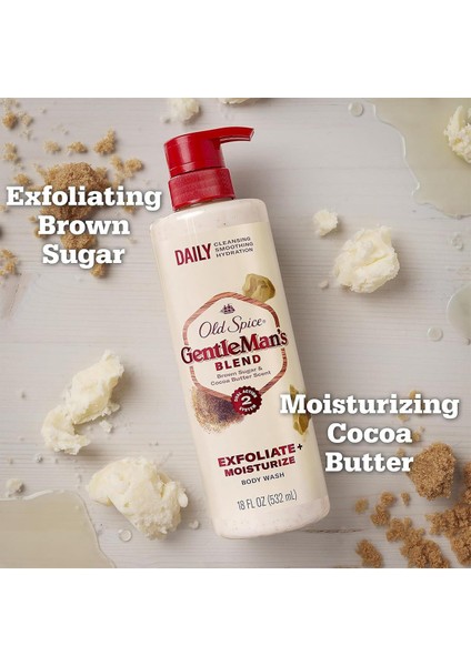 Gentle Man's Exfoliating Brown Sugar - Cocoa Butter Duş Jeli 532 ml